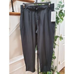 Marika Womens Black Polyester Flat Front Pull On Drawstring Yoga Pant Size XL